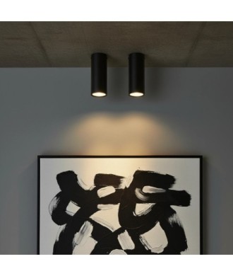 kelvo® DUCT KLV-101-0050 Φωτιστικό Downlight Σποτ για Λάμπα MR16 με Ντουί GU10 AC 220-240V IP20 - Μαύρο Ματ - Μ6 x Π6 x Υ15cm